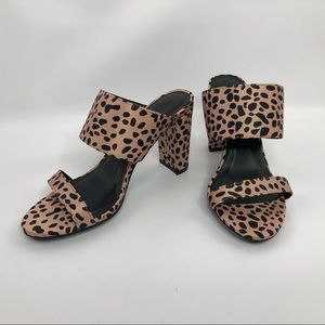 NEW Animal print slide block heels